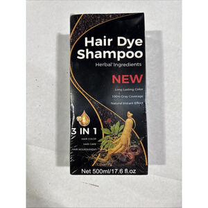 ✨IVNIL CHESTNUT BROWN Hair Dye Shampoo Long Lasting 3-in-1 Hair Color 500mL C-6